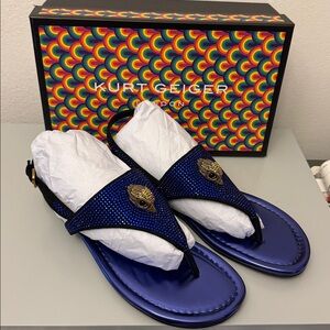 NIB Kurt Geiger slingback flat sandals 8.